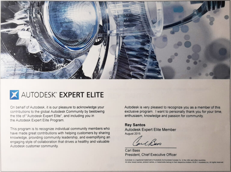 Certificación Autodesk Expert Elite